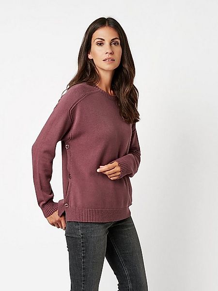 TONI Strickpullover Ginette mit seitlicher Knopfleiste günstig online kaufen