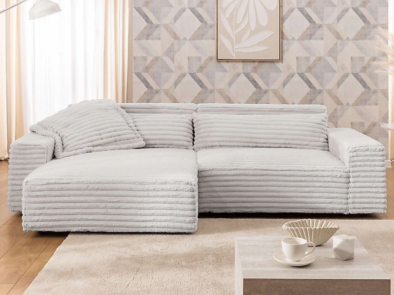 OTTO home Ecksofa "KINLEE Design-Sofa mit Recamiere rechts/links, Maße B/T/ günstig online kaufen
