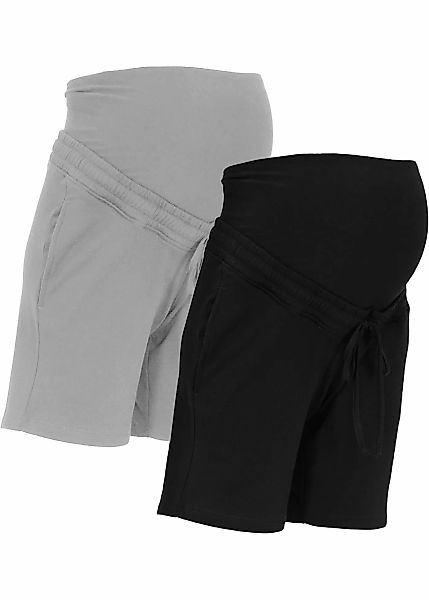 Umstands-Sweatbermuda mit Baumwolle (2er Pack) günstig online kaufen