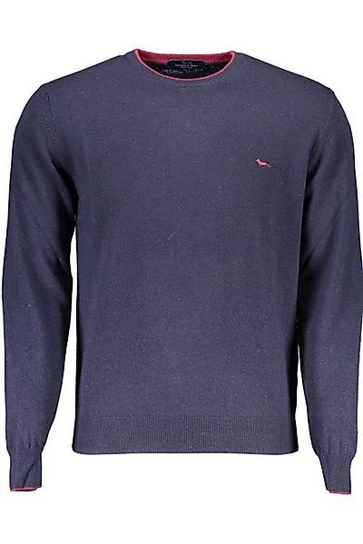 Harmont & Blaine Strickpullover Eleganter Herrenpullover Blau mit Kontrastd günstig online kaufen