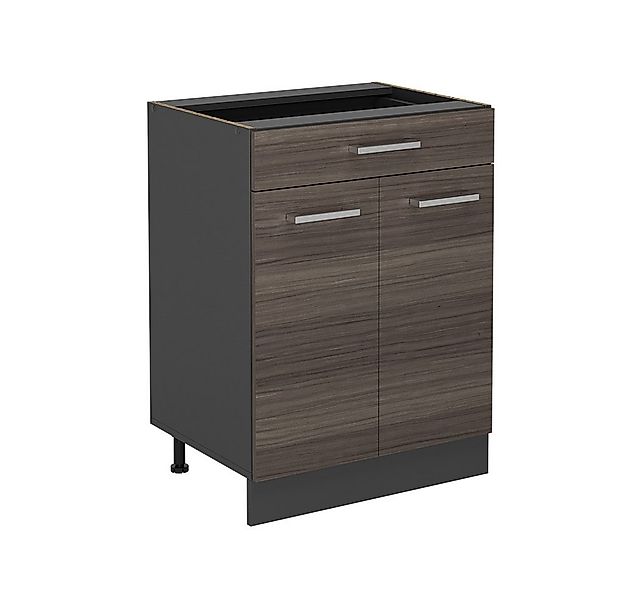 Vicco Unterschrank R-Line, Edelgrau/Anthrazit, 60 cm mit Schublade, ohne Ar günstig online kaufen