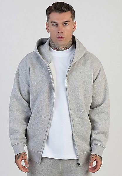 Siksilk Hoodie SikSilk Herren Hoodie mit Grafik und durchgehendem Reißversc günstig online kaufen