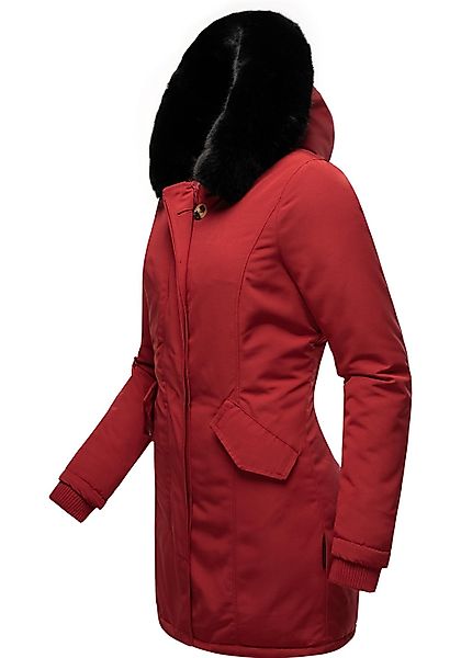 Marikoo Wintermantel "Karmaa" edler Parka mit Kunstfellkapuze günstig online kaufen