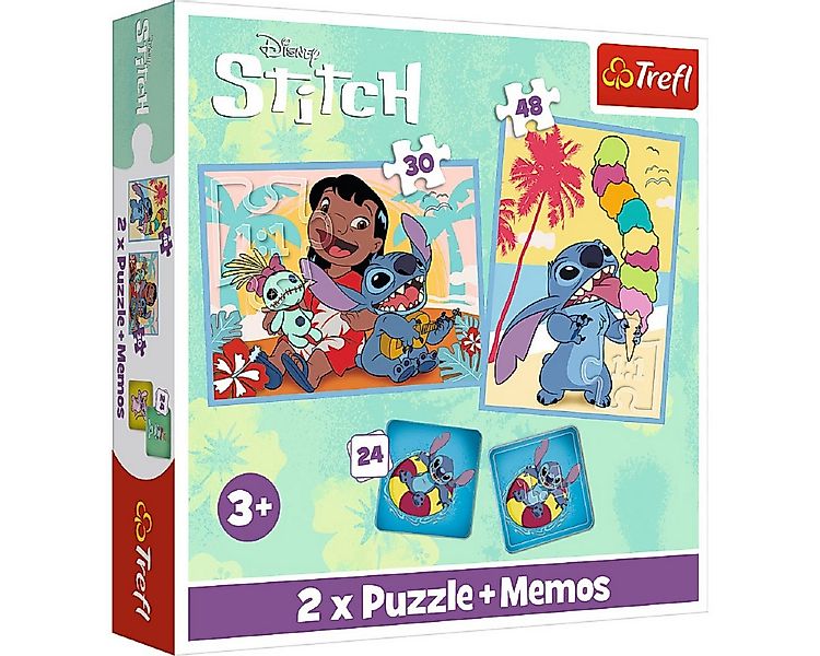 Lilo & Stitch Puzzle 3-in-1 Puzzle & Memory Spielspaß für Kinder, Puzzletei günstig online kaufen