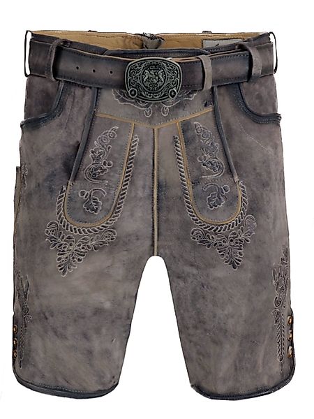 FUCHS Trachtenlederhose Lederhose kurz Felix granit günstig online kaufen