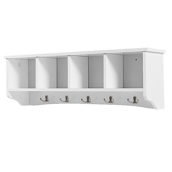 COSTWAY Wandgarderobe, mit 4 Fächern, 5 günstig online kaufen