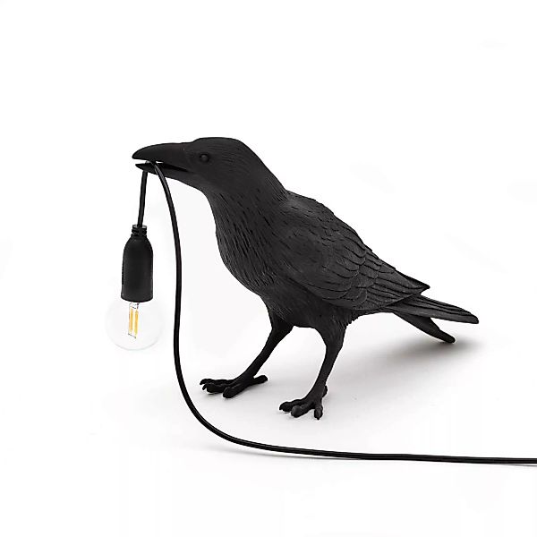 SELETTI Bird Lamp LED-Dekolampe wartend schwarz günstig online kaufen