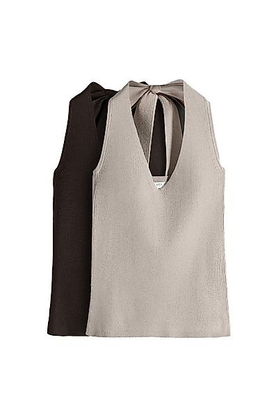 The Set Neckholdertop The Set Feinstrick-Neckholder-Oberteile, 2er-Pack (2- günstig online kaufen