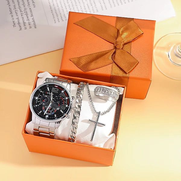 ibettertec Quarzuhr Herren Geschenkset Edel Luxus günstig online kaufen