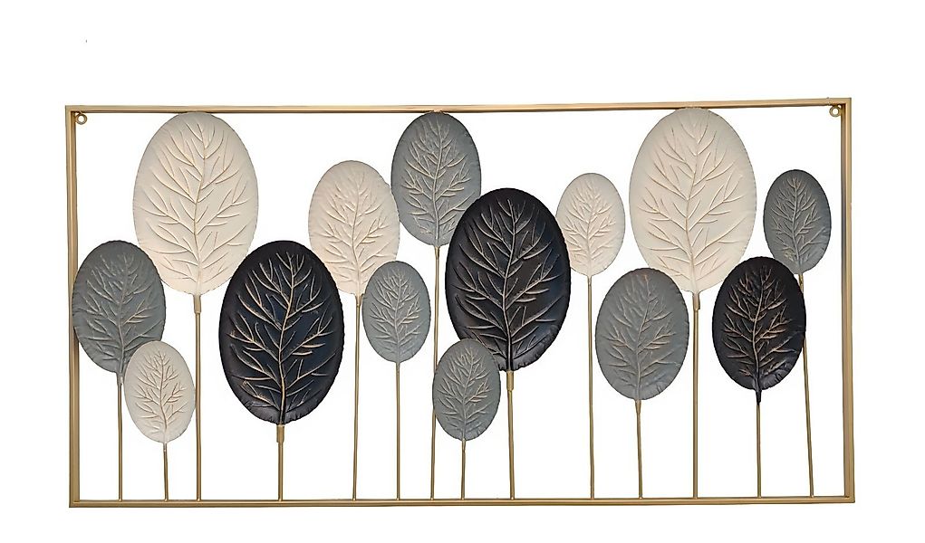 Dekoleidenschaft Metallbild 3D Wandbild "Blätter" oder günstig online kaufen