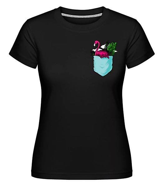 Brusttasche Flamingo · Shirtinator Frauen T-Shirt günstig online kaufen
