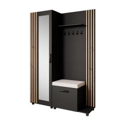 Beautysofa Garderobenschrank Garderoben-Set mit Aufhängern und günstig online kaufen