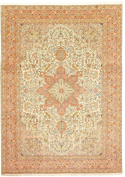 morgenland Orientteppich »Perser - Täbriz - Royal - 346 x 249 cm - beige«, günstig online kaufen