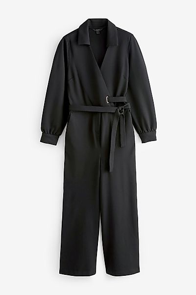Next Jumpsuit Langärmeliger Ponte-Overall mit weitem günstig online kaufen