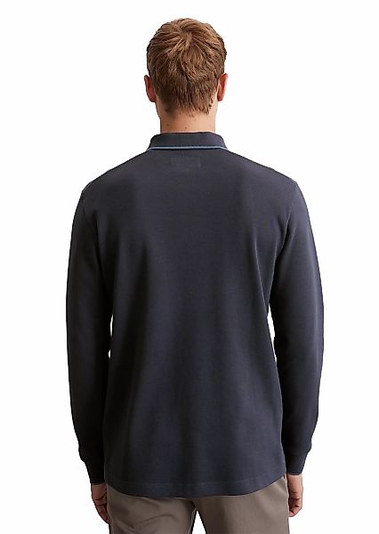 Marc OPolo Langarm-Poloshirt "aus Bio-Baumwolle" günstig online kaufen