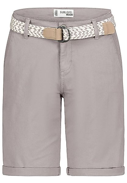 SUBLEVEL Shorts Damen Bermudas kurze Hose Baumwolle Jeans Sommer Chino Stof günstig online kaufen