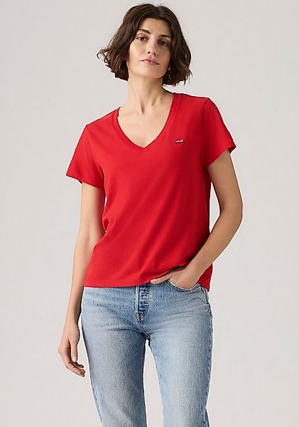 Levi's® V-Shirt Perfect Tee mit kleinem Batwing- Logo günstig online kaufen
