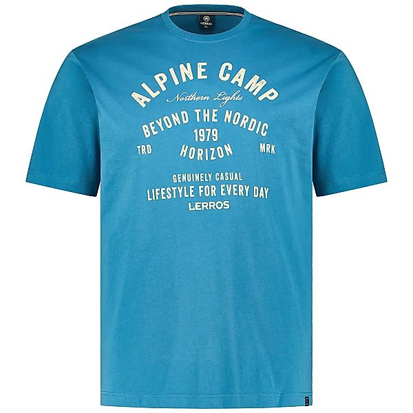 Lerros T-Shirt mit Motiv-Print Farbe blau Größe: 3XL günstig online kaufen