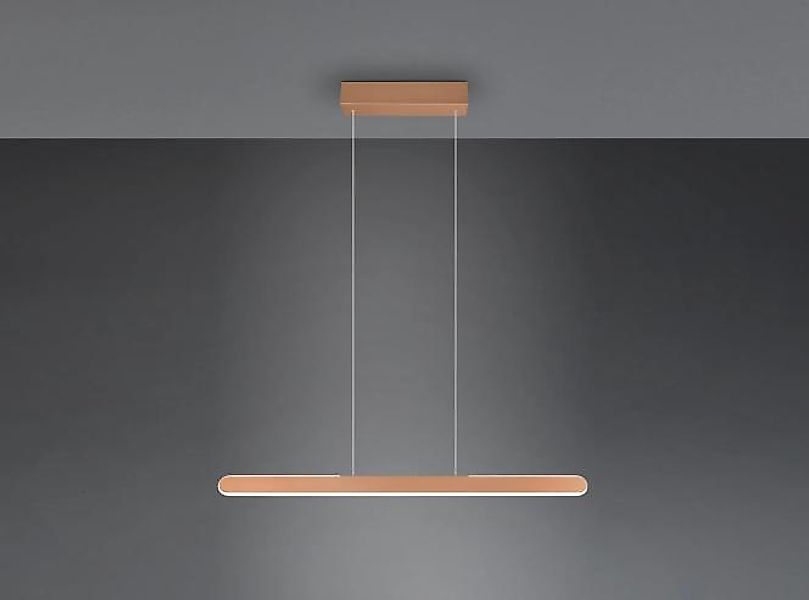 LED-Pendelleuchte inkl. Touch Dimmer  Coffee 1 Stück Metall Hellbraun günstig online kaufen