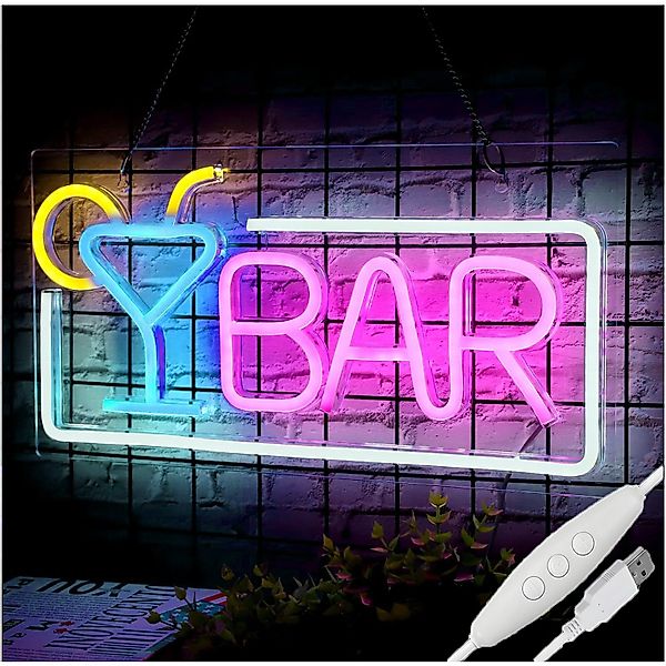 JIBENNEON LED Dekoobjekt LED-Neonschild Bar Leuchtreklame günstig online kaufen