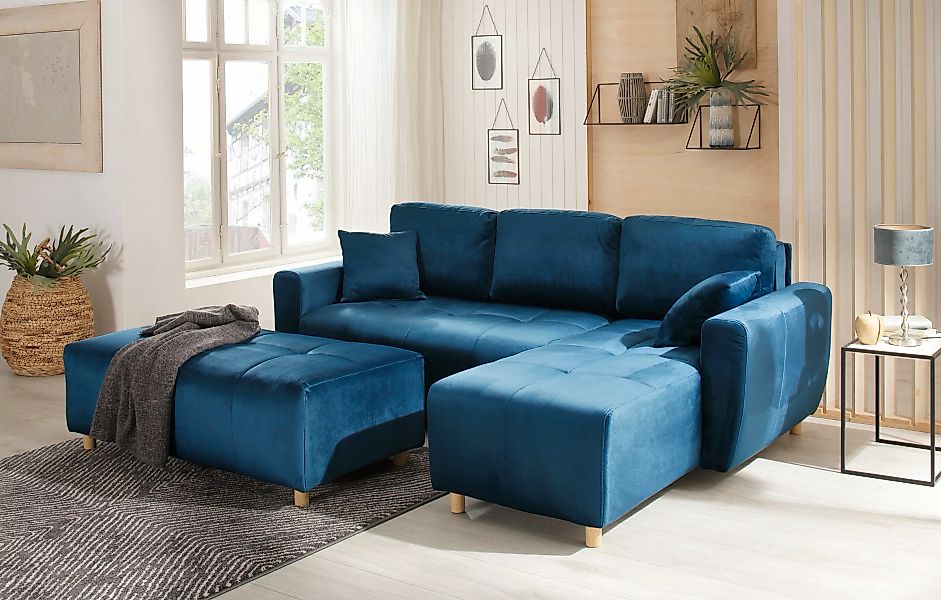 Home affaire Ecksofa »Scania L-Form«, wahlweise mit Bettfunktion und Bettka günstig online kaufen