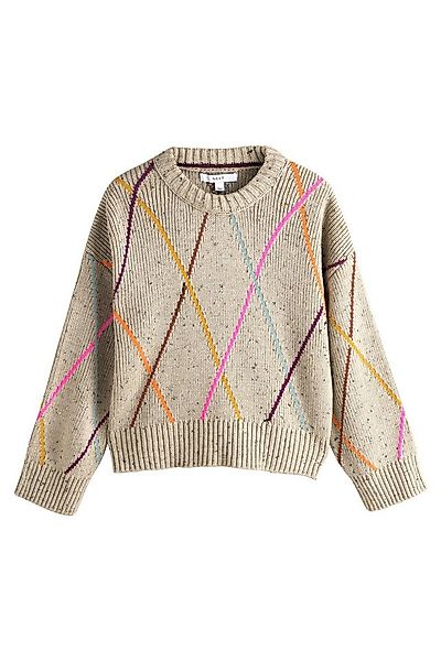 Next Strickpullover Pullover mit Argyle-Karomuster (1-tlg) günstig online kaufen