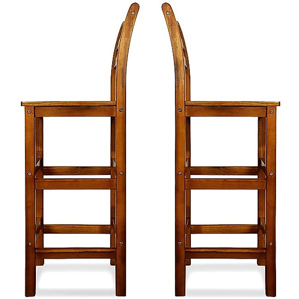 Casaria Barhocker, Holz Lehne Outdoor 75cm günstig online kaufen