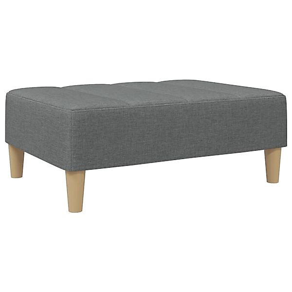 vidaXL Polsterhocker Fußhocker Dunkelgrau 77x55x31 cm günstig online kaufen