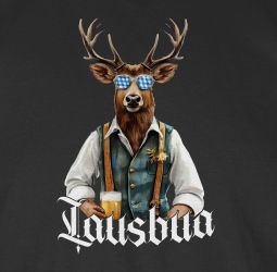 Shirtracer Rundhalsshirt Lausbua Lausbub Schlawiner Lauser günstig online kaufen