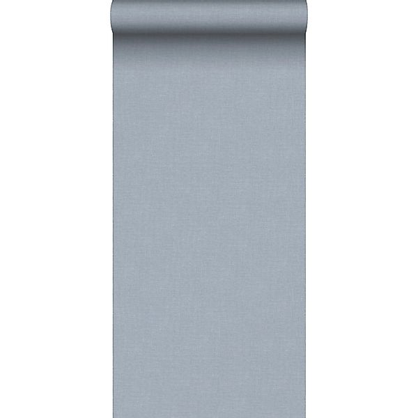 Sanders & Sanders Tapete Leinen-Optik Graublau 53 Cm X 10 M - 640426 günstig online kaufen