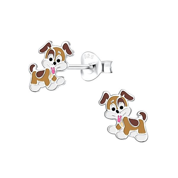 ALEXANDER YORK Paar Ohrstecker HUND braun, günstig online kaufen