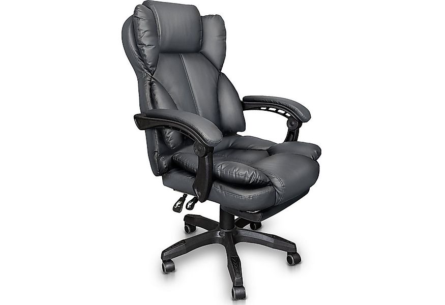 TRISENS Chefsessel Rafael Bürostuhl Home Office Chair Lederoptik-Design Fuß günstig online kaufen