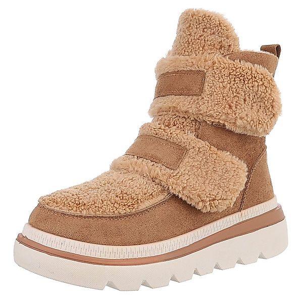 Ital-Design Sportliche Stiefelette mit Klettverschluss für günstig online kaufen