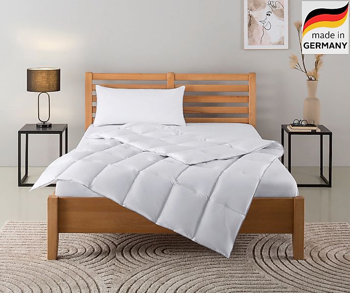 OTTO home Daunenbettdecke + Kopfkissen "TAMINS, Bettdecke 135x200 cm und 15 günstig online kaufen