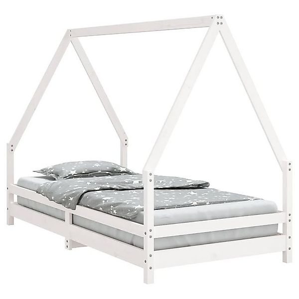 vidaXL Kinderbett, Jugendbett Weiß 90x190 cm Massivholz Kiefer günstig online kaufen