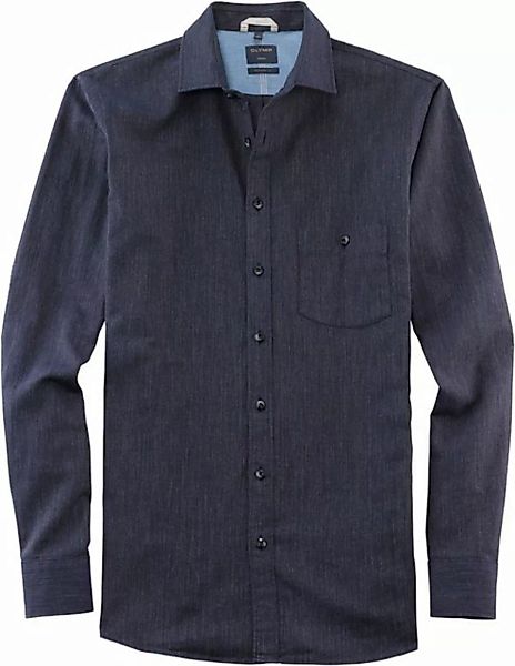 OLYMP Langarmhemd Modern Fit Quetschfalte auf der Rückseite günstig online kaufen