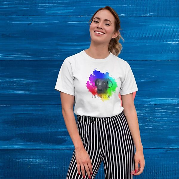 Unisex T-shirt Aus Bio-baumwolle "Adopt Don´t Shop" günstig online kaufen