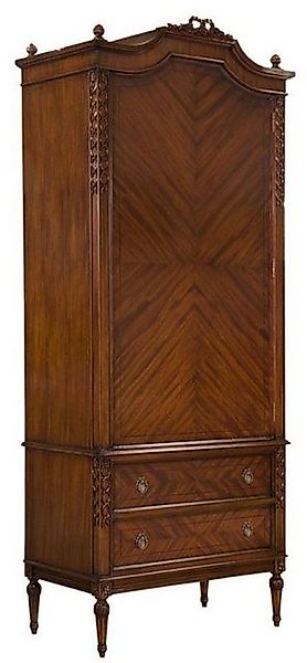 Casa Padrino Kleiderschrank Luxus Jugendstil Kleiderschrank Dunkelbraun - H günstig online kaufen