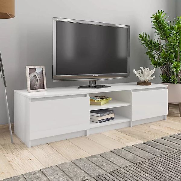 Tv-schrank Hochglanz-weiß 140ã40ã35,5 Cm Spanplatte günstig online kaufen