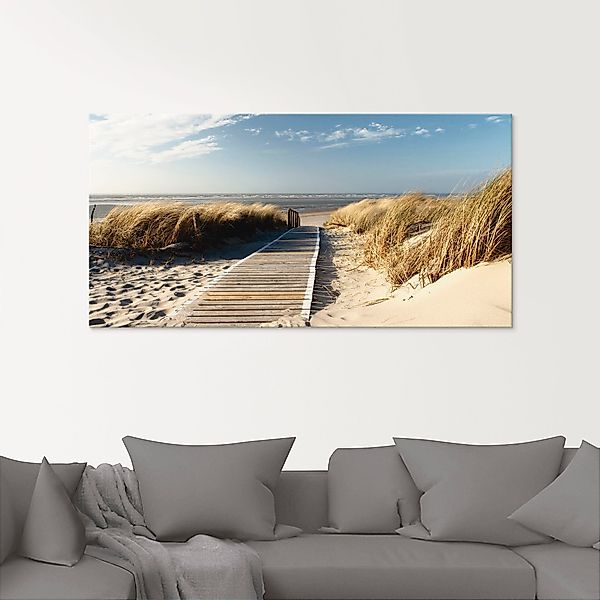 Artland Glasbild Nordseestrand auf Langeoog - günstig online kaufen