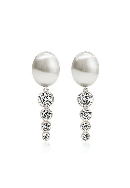 FILIPPA FIRENZE Paar Ohrclips Pioggia, mit Kristall Tropfen günstig online kaufen