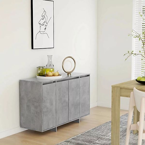 vidaXL Sideboard Sideboard Betongrau 120x41x75 cm günstig online kaufen