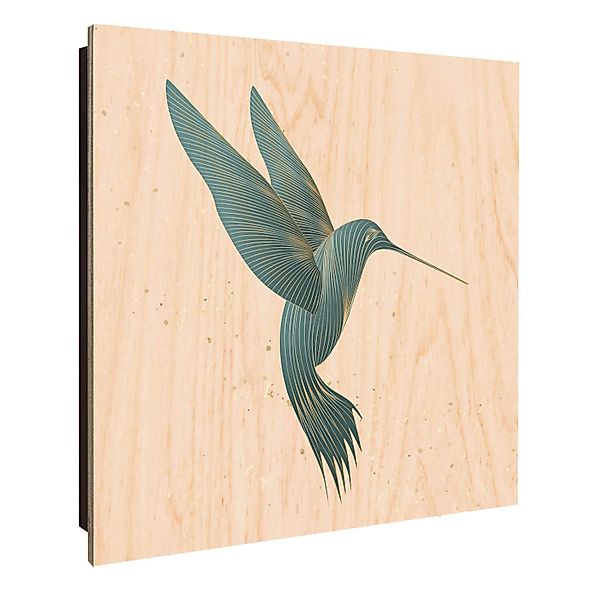 Banjado Schlüsselkasten Holz 30x30cm Schwarz Scharnier Rechts 50 Haken Desi günstig online kaufen