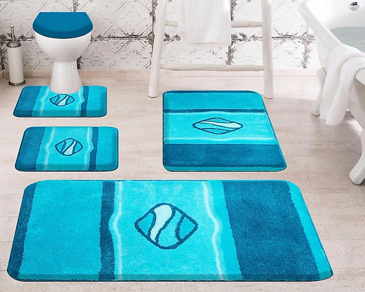 Grund Badematte "Jewel" Höhe 24 mm rutschhemmend beschichtet fußbodenheizun günstig online kaufen