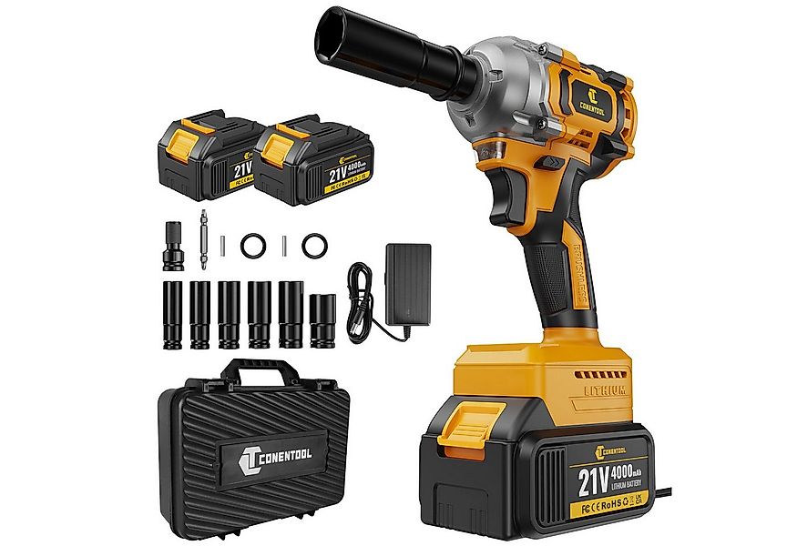 CONENTOOL Akku-Schlagschrauber 680Nm Bürstenloser Elektro Schlagschrauber, günstig online kaufen