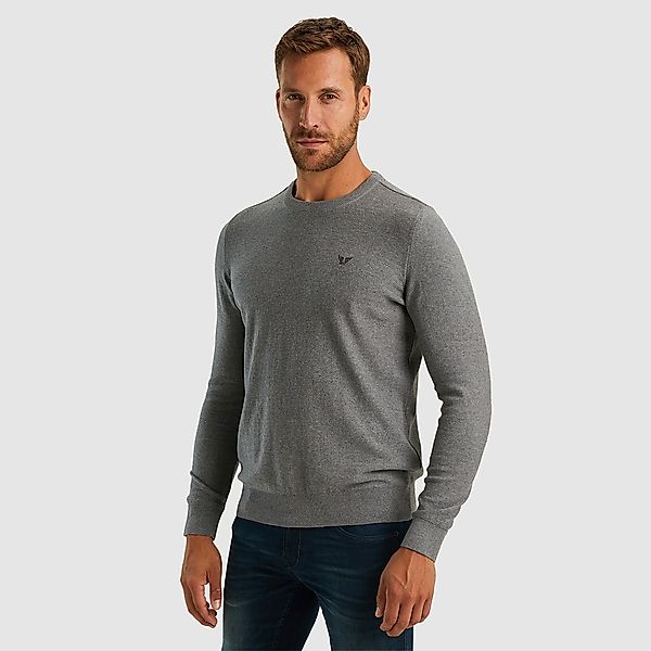 PME Legend Herren Rundhals Pullover R-NECK COTTON KNIT - Regular Fit günstig online kaufen