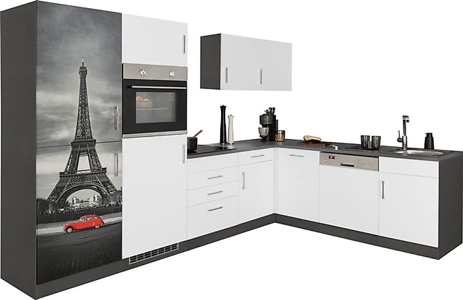KOCHSTATION Küchenzeile »KS-Paris – Küchen mit einzigartigen Fotomotiven au günstig online kaufen