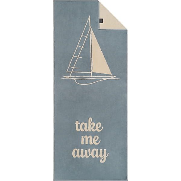 Cawö Saunatücher Postcard Towels TRAVEL Sailing boat 6288 - Farbe: nordic b günstig online kaufen