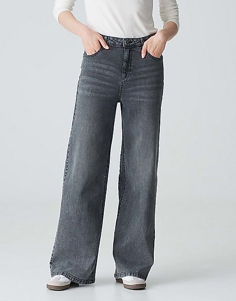 OPUS Weite Jeans Wide Leg Jeans MARLI PALAZZO High Rise mit Stretch Denim günstig online kaufen