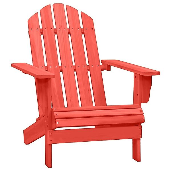 vidaXL Gartenstuhl Adirondack-Gartenstuhl Massivholz Tanne Rot günstig online kaufen